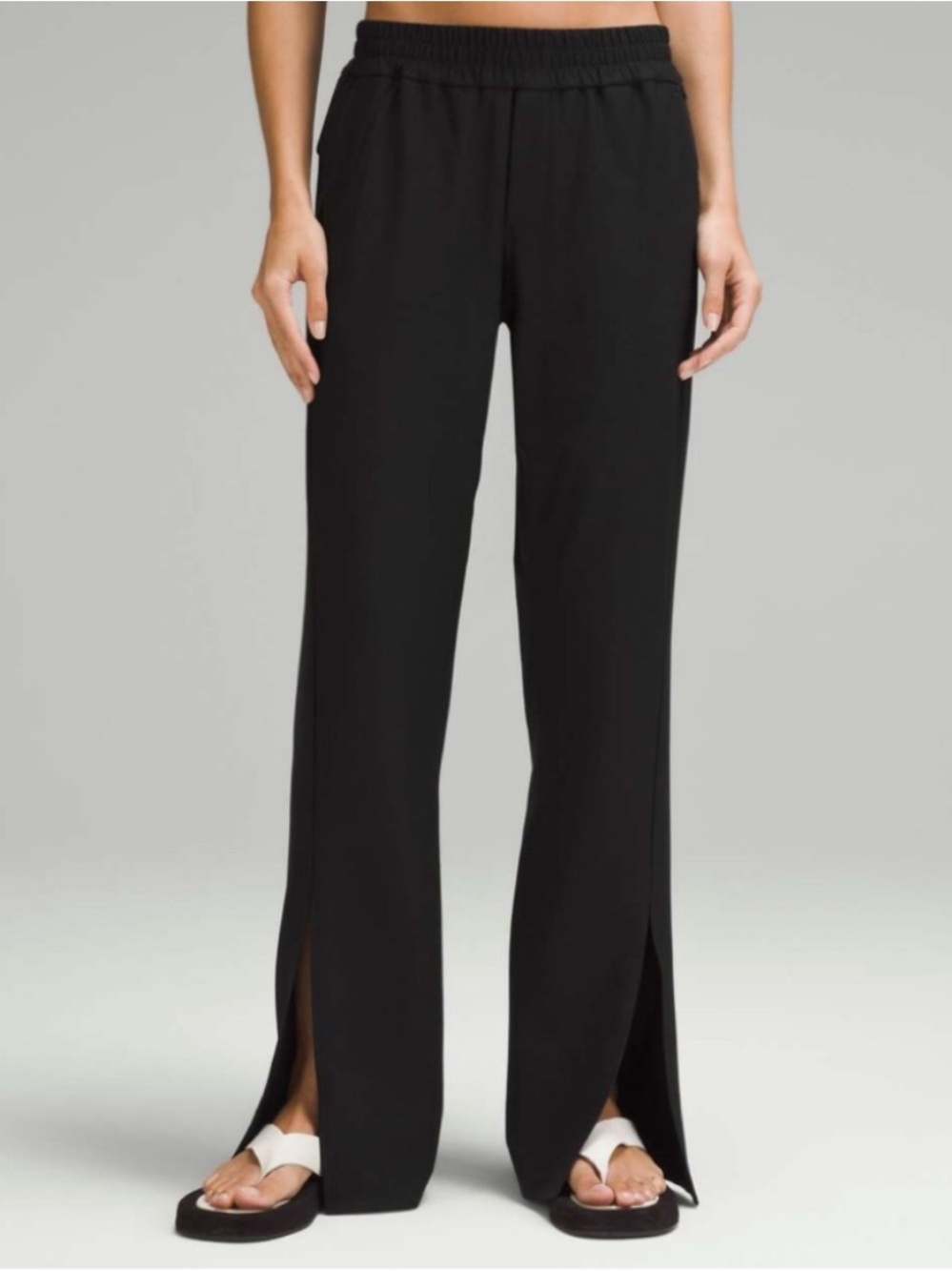 lululemon Lab stretch cupro slit trouser pants